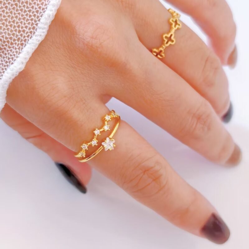 Celestial Star Vine Ring