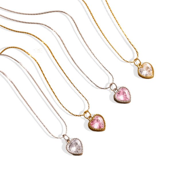 Crystal Heart Pendant Necklace