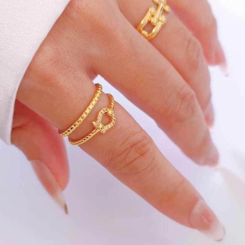 Dual Band Belt Buckle Ring