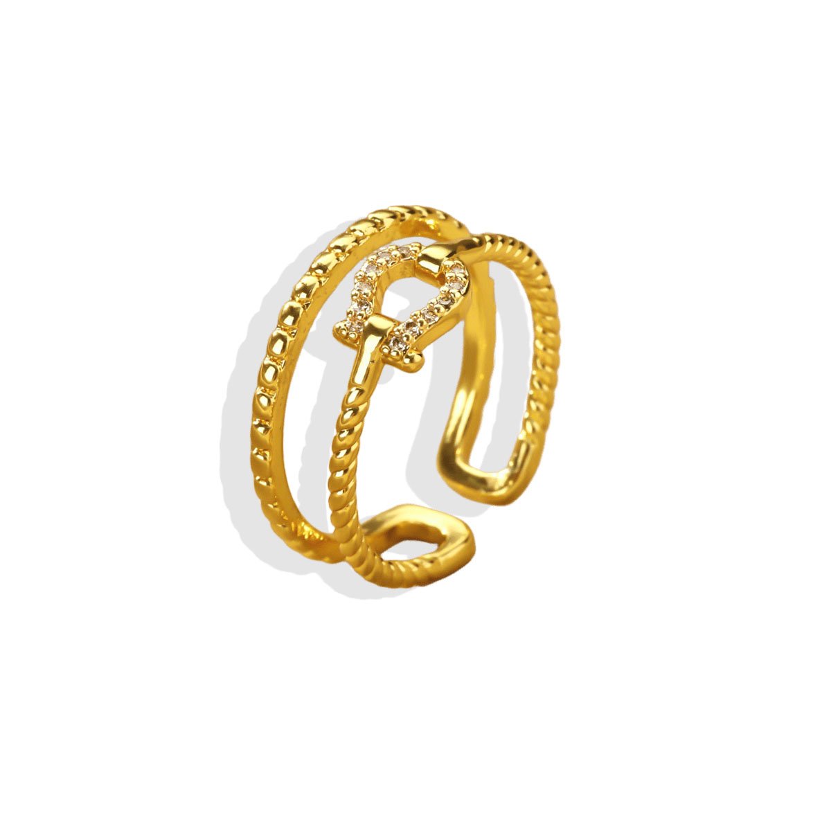 Dual Band Belt Buckle Ring