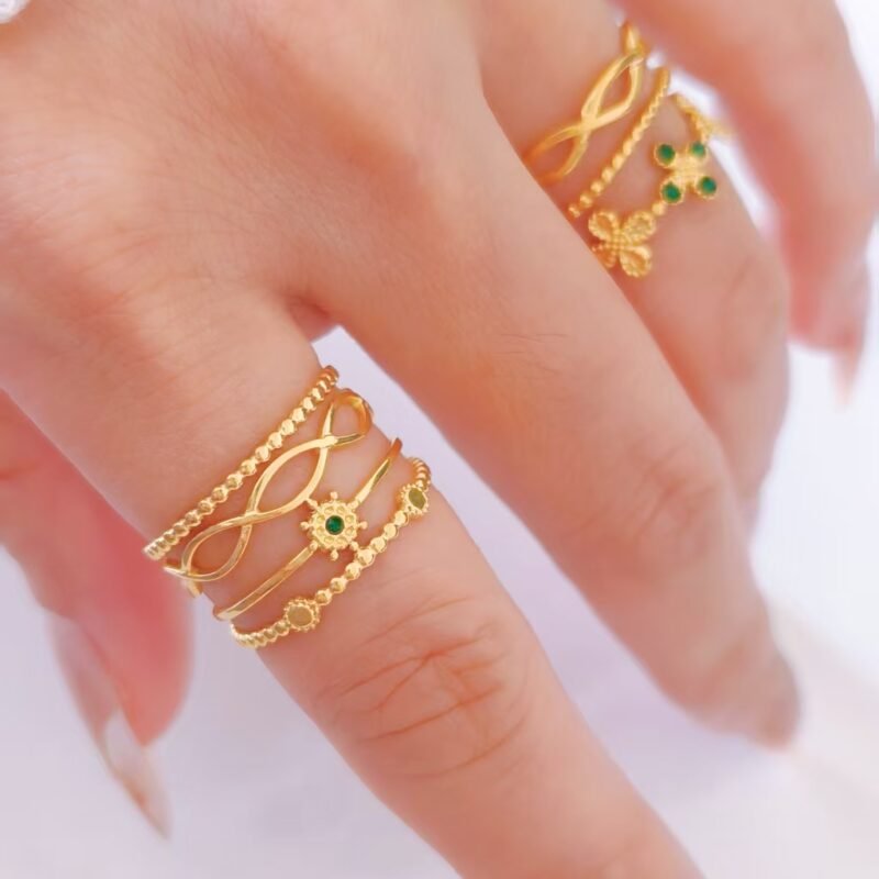 Emerald Filigree Cuff Ring