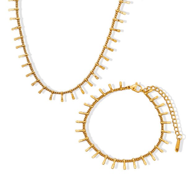 Gold Tassel Bar Fringe Set