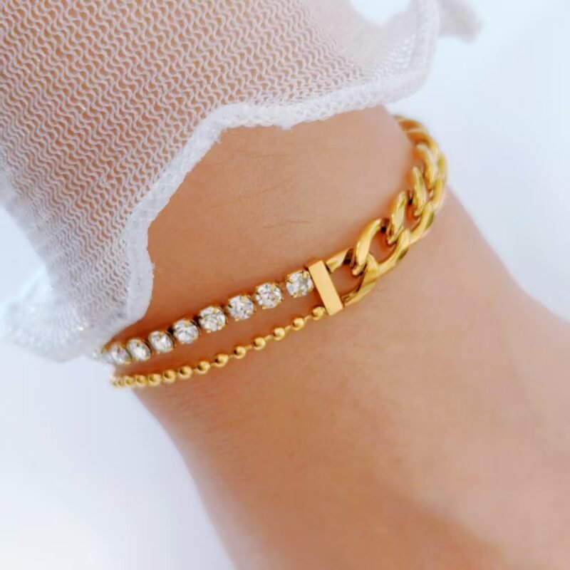 Golden Luxe Mixed Chain Bracelet