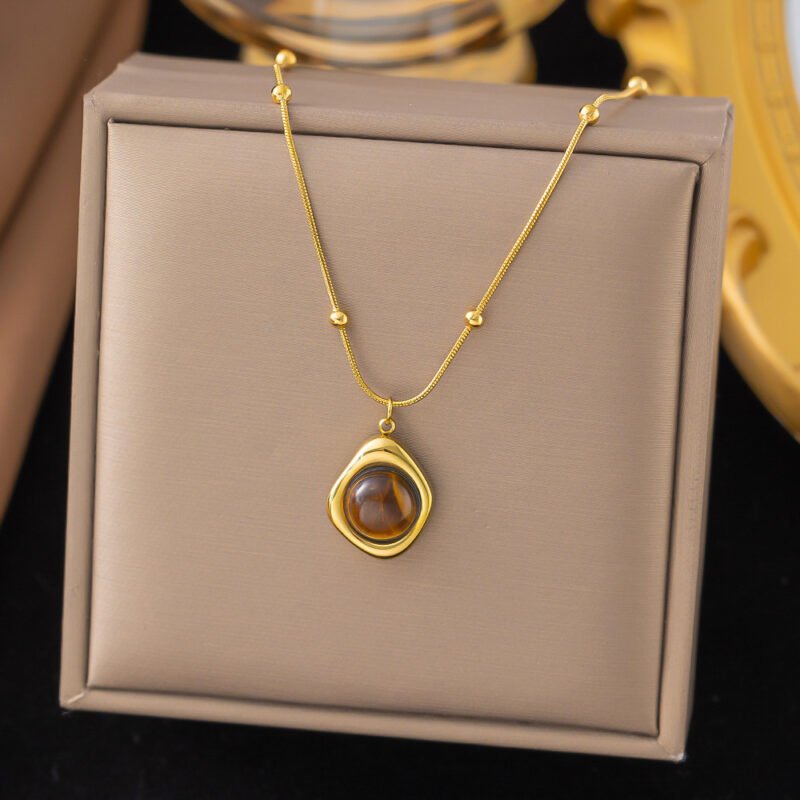 Golden Tiger Eye Vortex Necklace