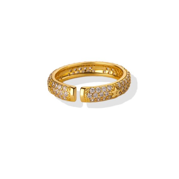 Iced Out Pavé Star Ring