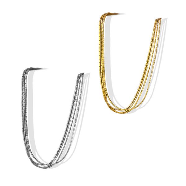 Multi-Strand Liquid Chain Necklace
