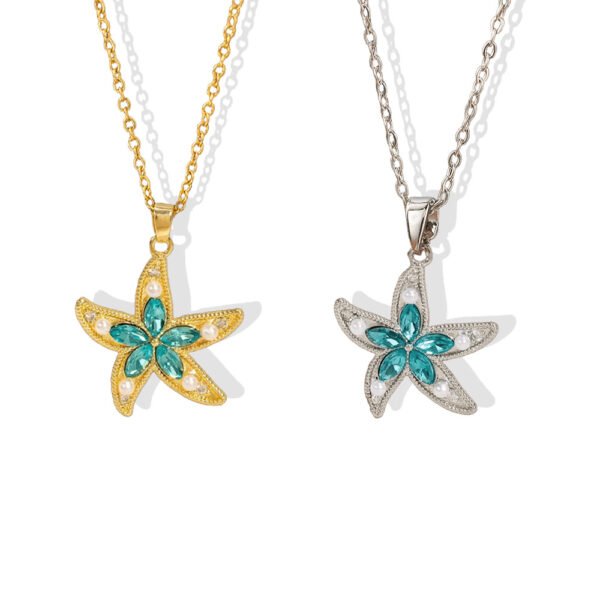 Ocean Starfish Pendant Necklace