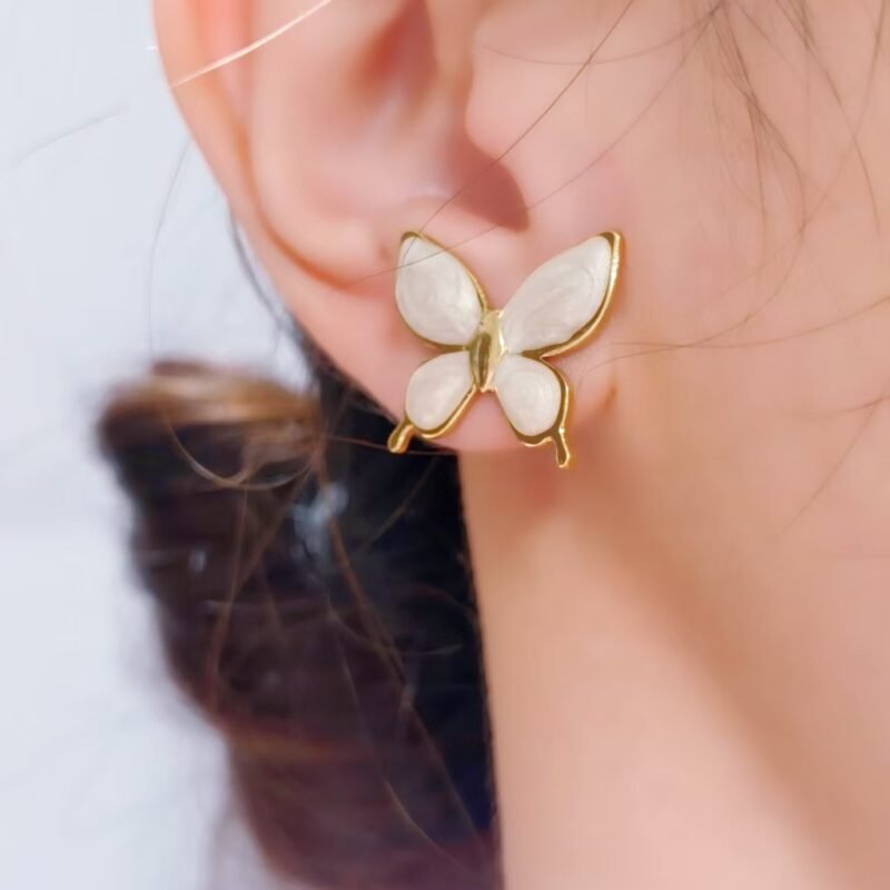 Pastel Butterfly Stud Earrings