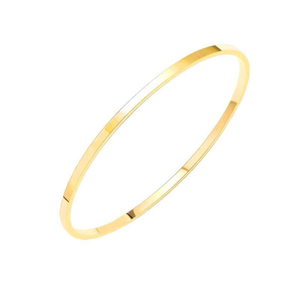 Slim Flat Gold Bangle