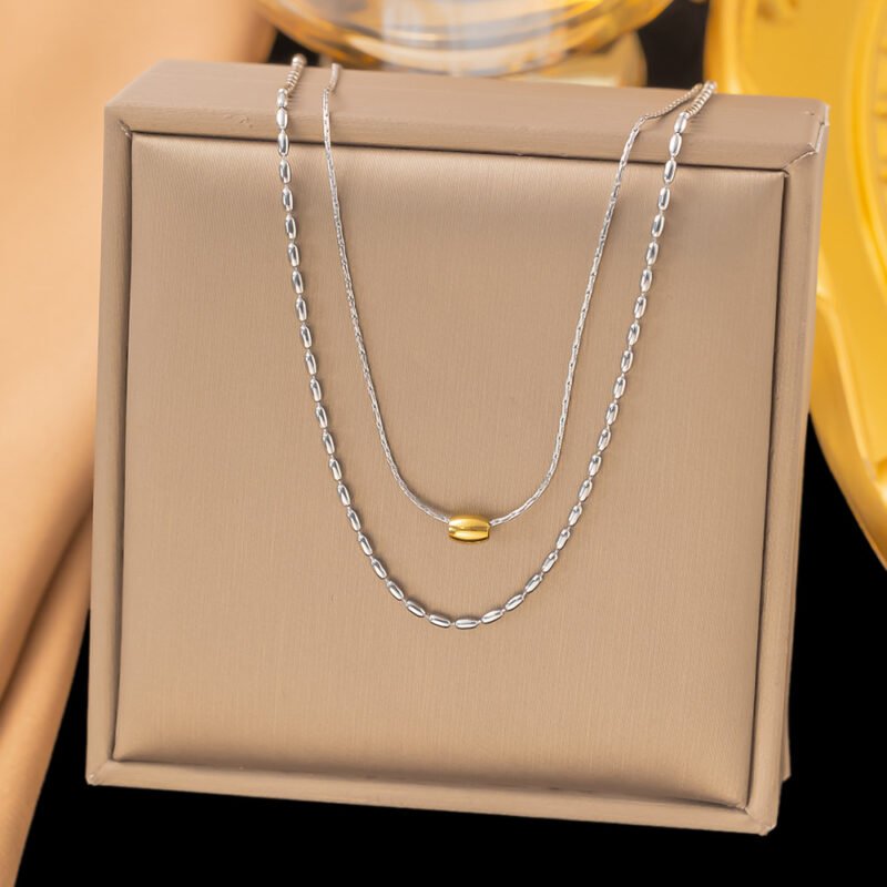 Two-Tone Layered Necklace