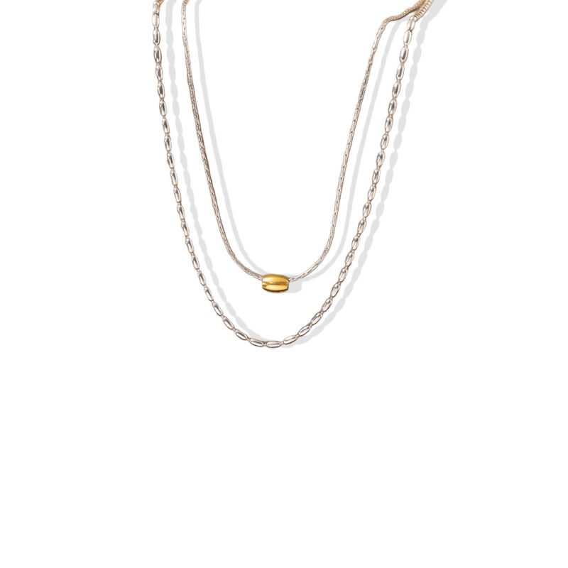 Two-Tone Layered Necklace