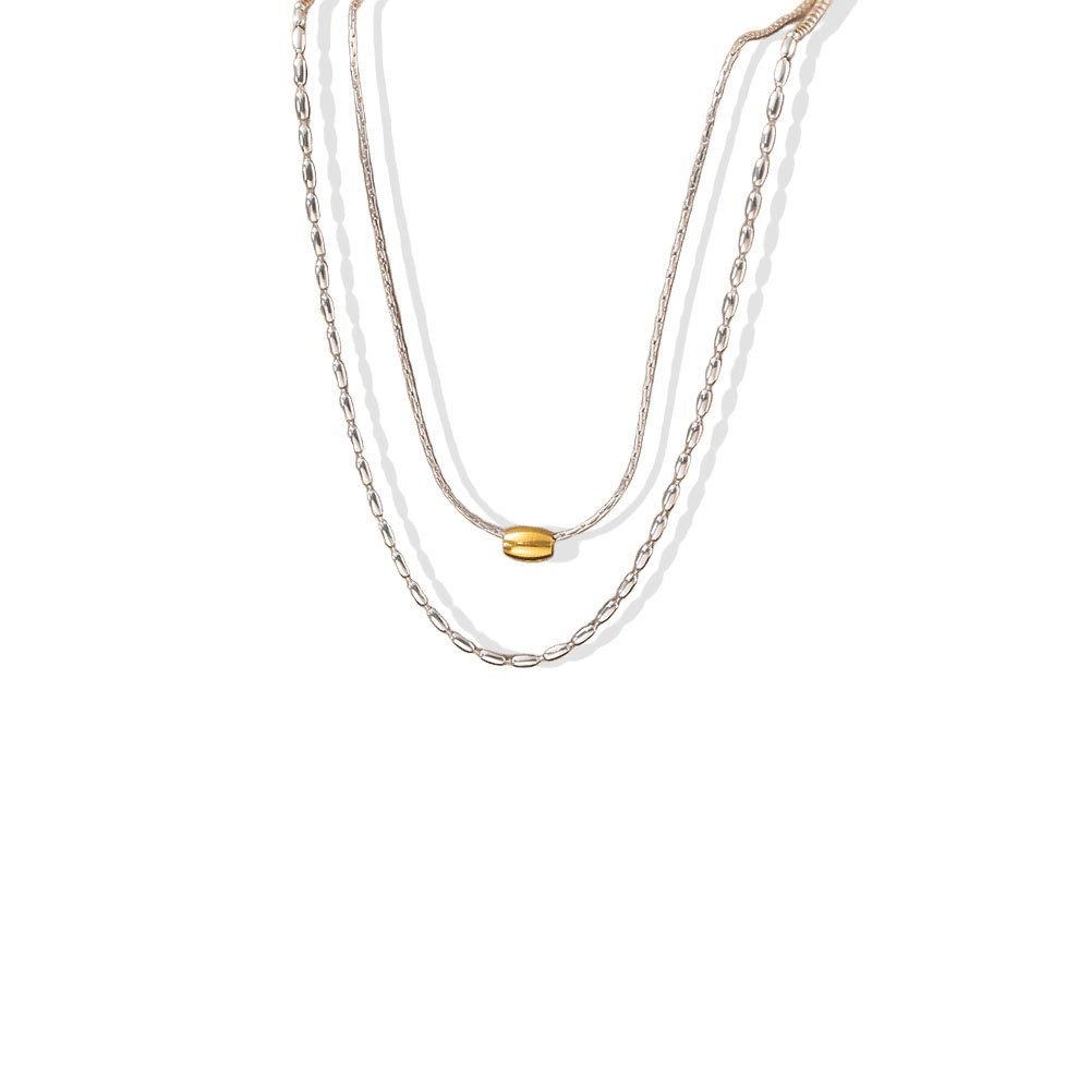 Two-Tone Layered Necklace