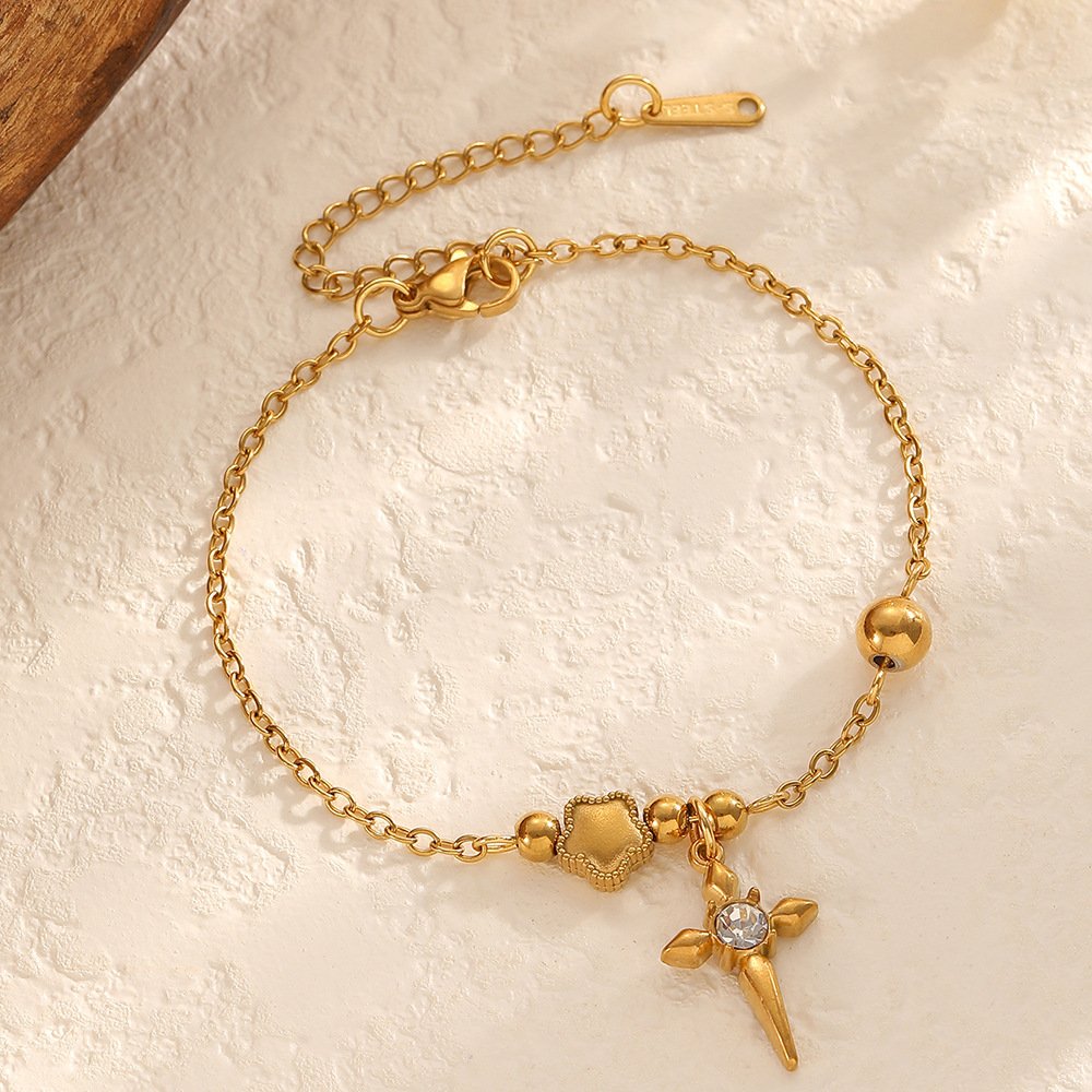 Dagger Cross Charm Bracelet - Image 2