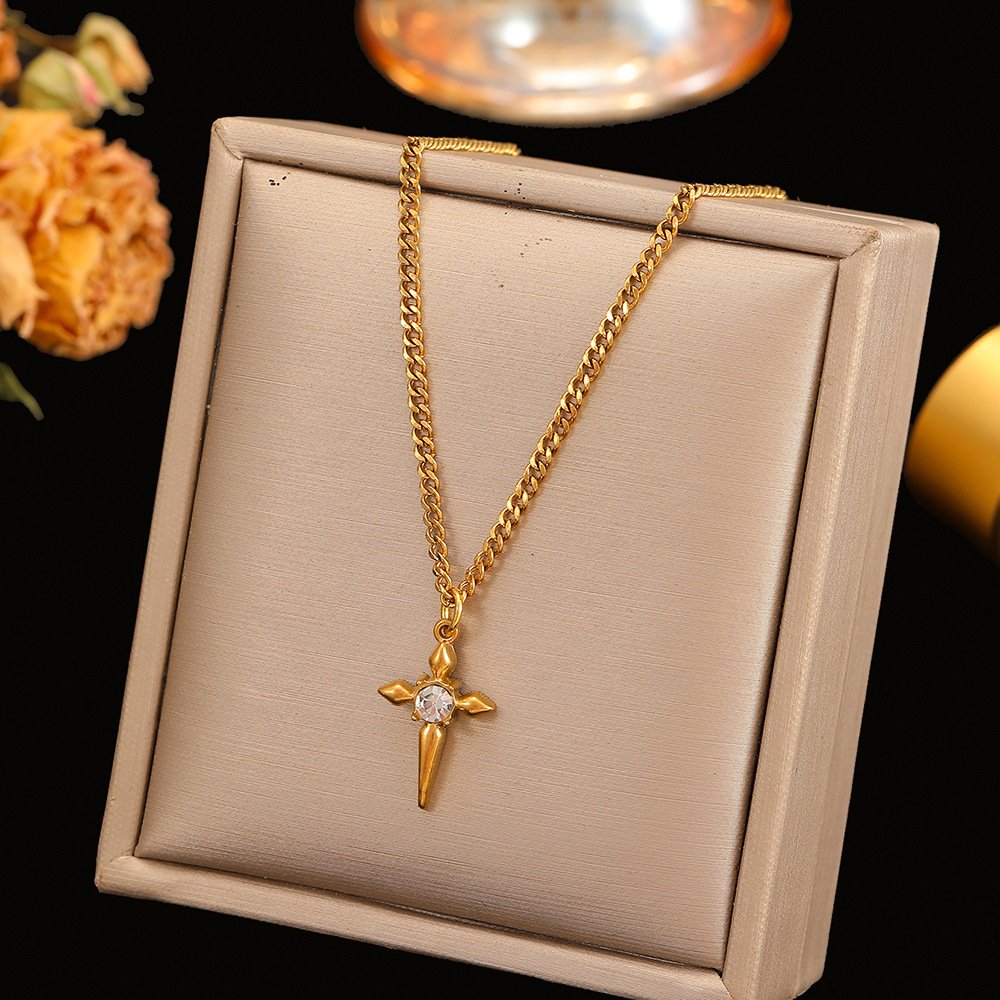 Dagger Cross Necklace - Image 3