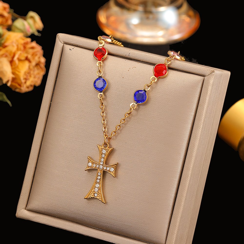 Gothic Cross Necklace - Image 2