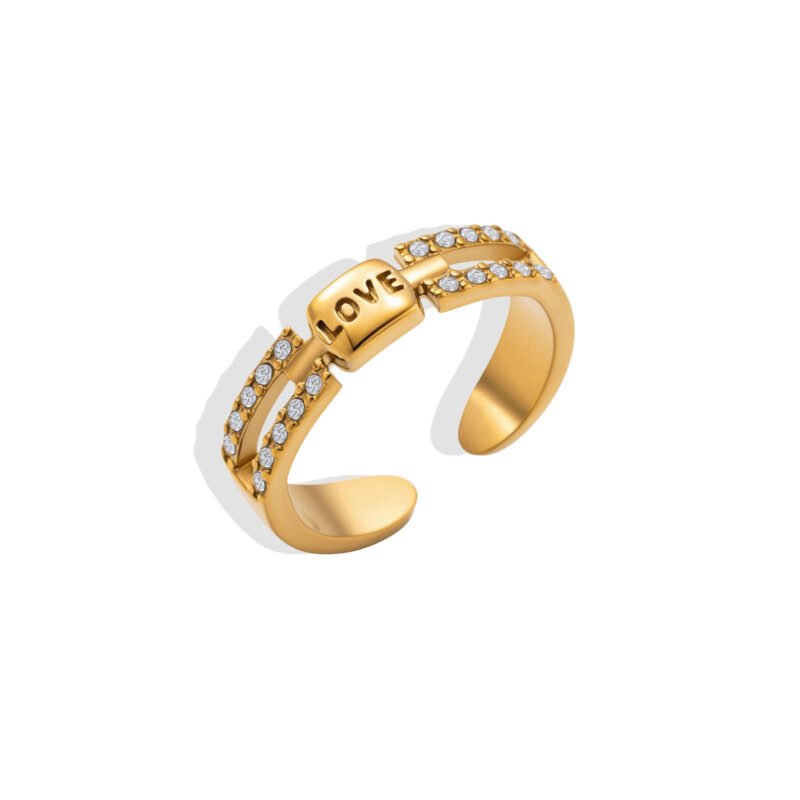 LOVE Double Row Ring