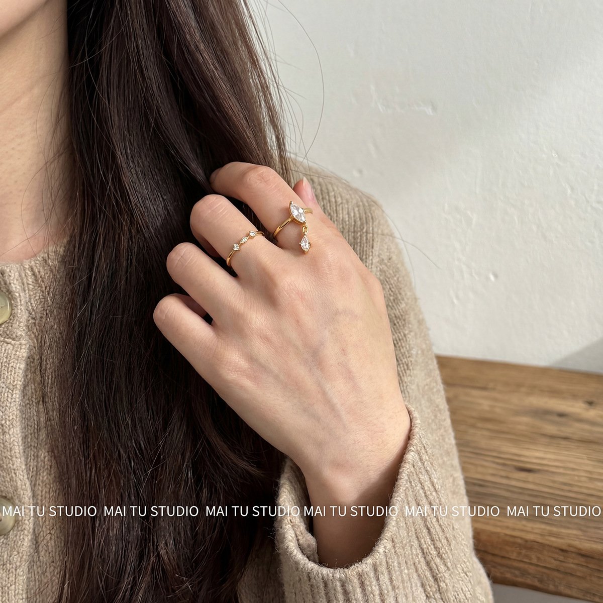 Marquise Drop Ring - Image 2