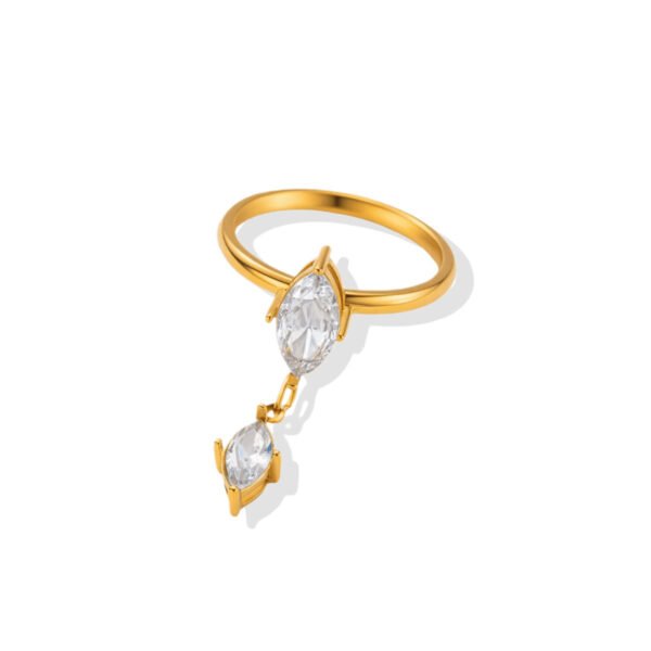 Marquise Drop Ring