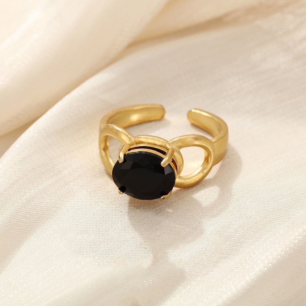 Oval Gem Loop Ring - Image 5