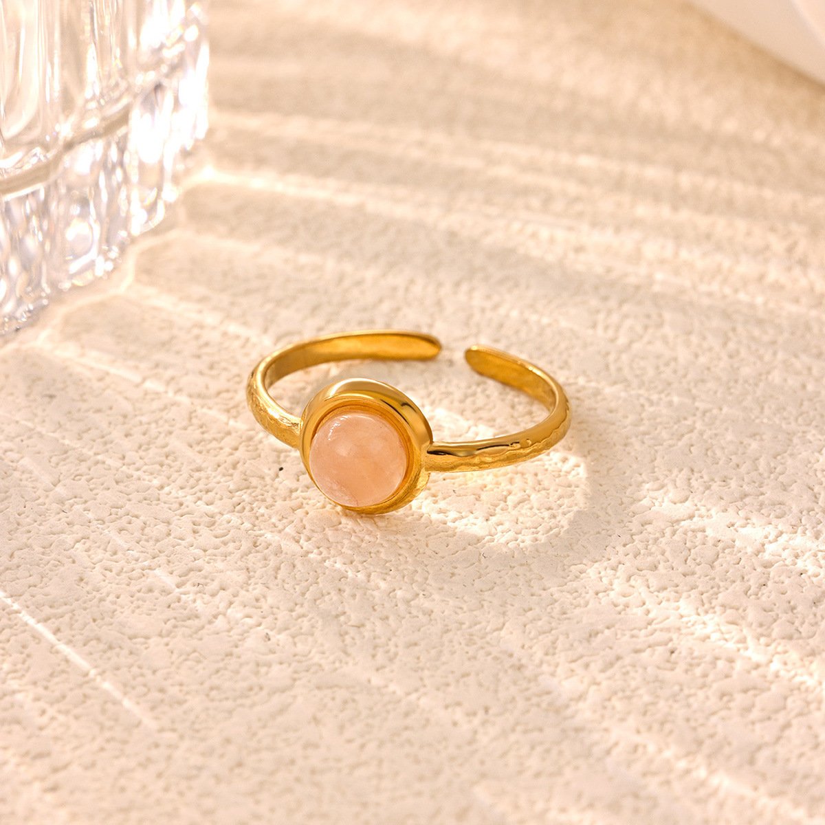 Rose Quartz Solitaire Ring - Image 2