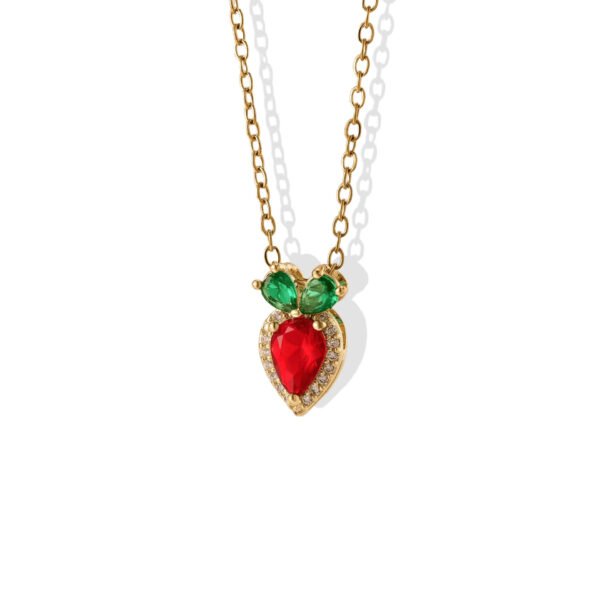 Strawberry Gem Necklace