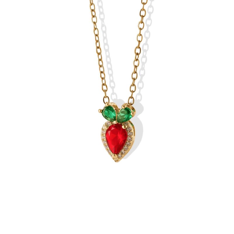 Strawberry Gem Necklace