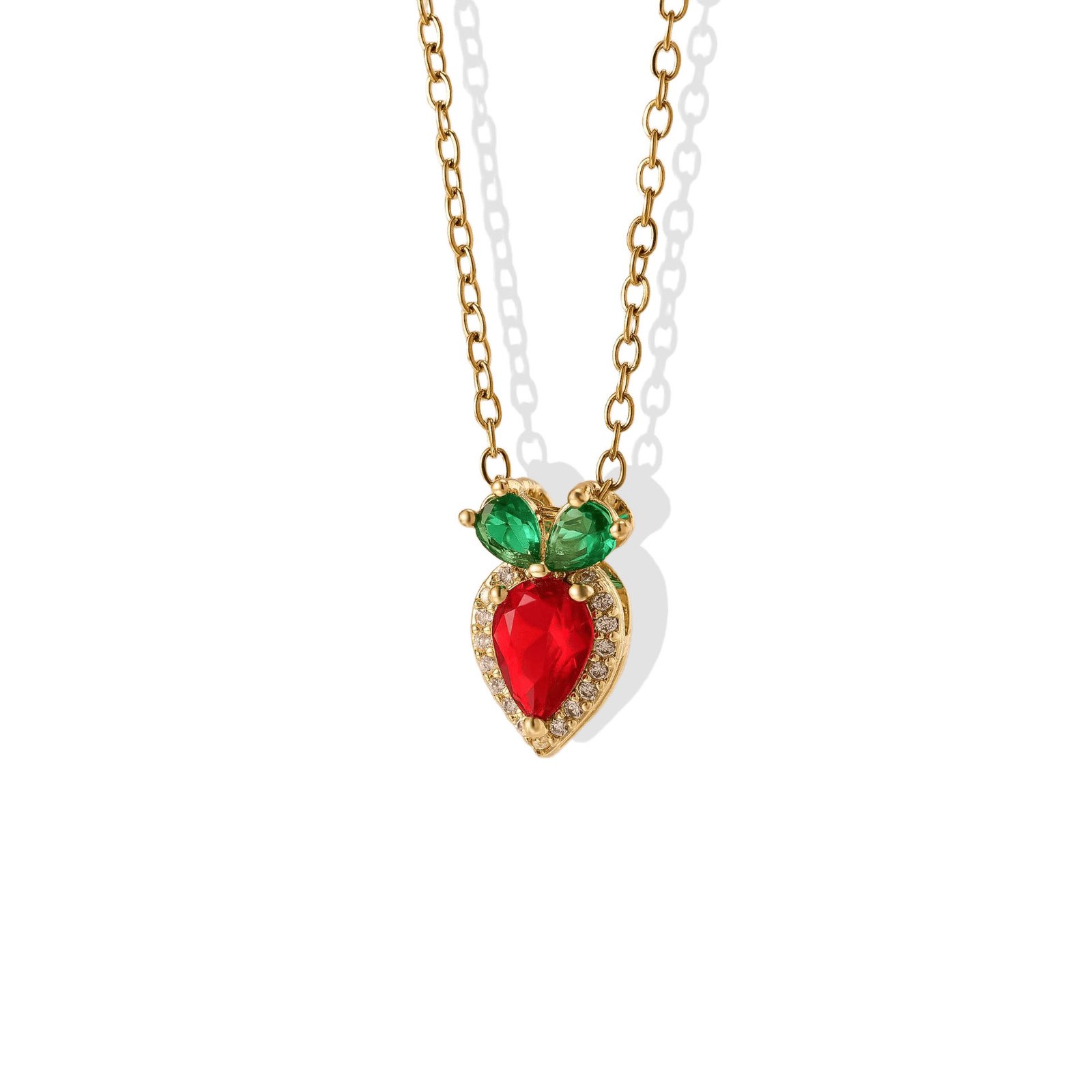 Strawberry Gem Necklace