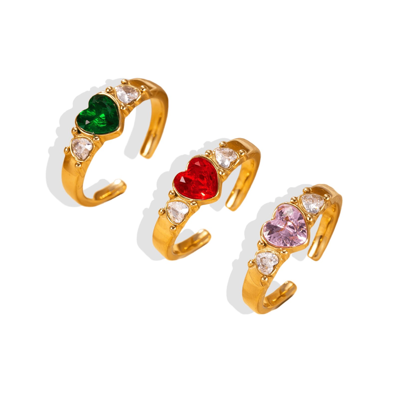 Triple Heart Ring