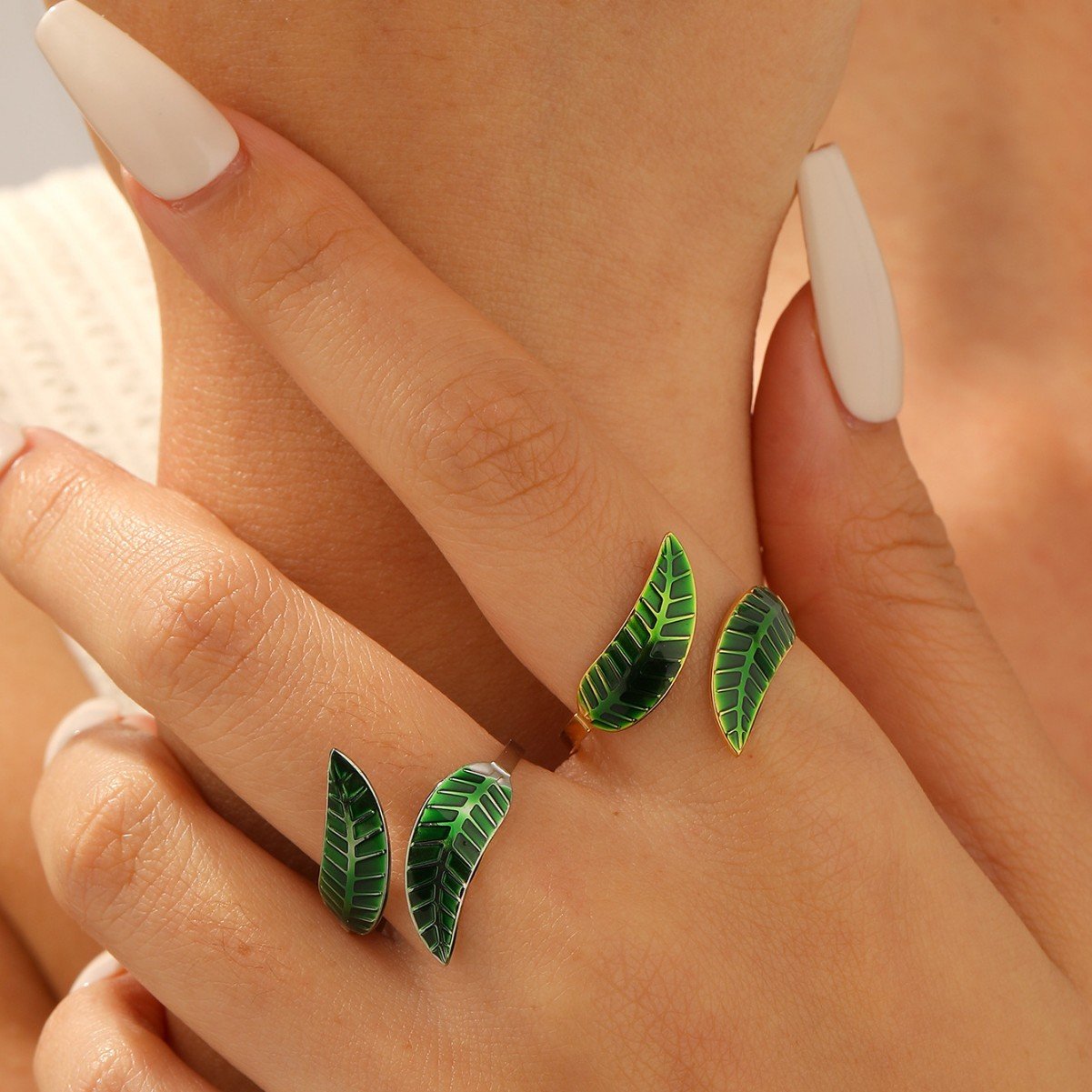 Wrap Leaf Ring - Image 2
