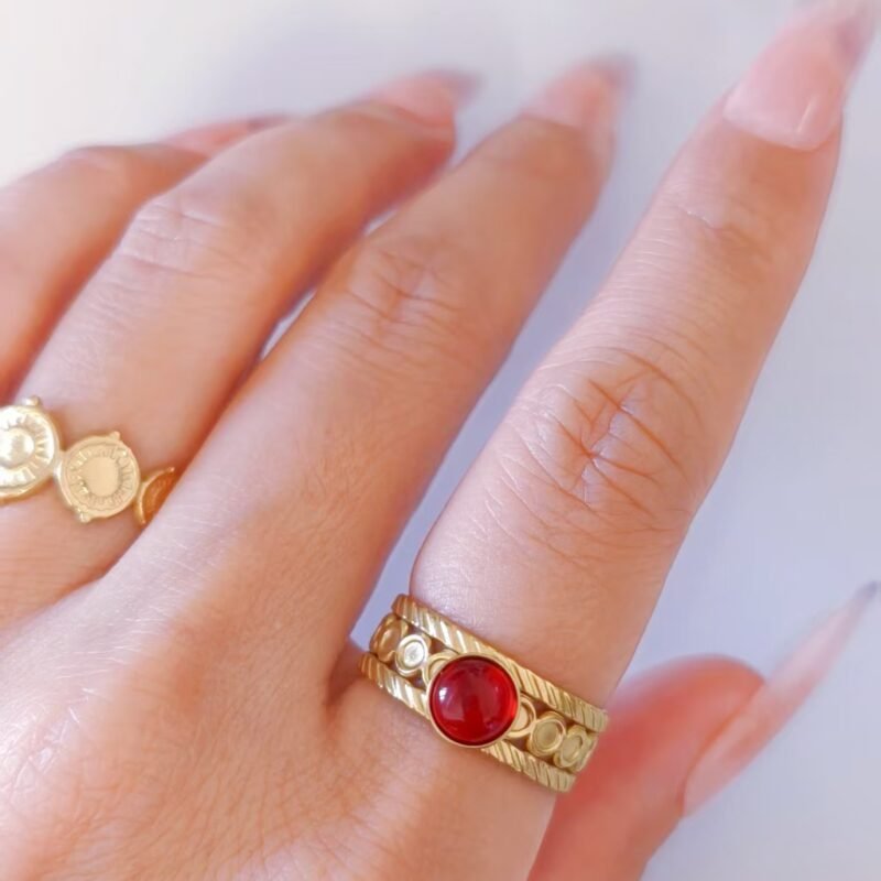 Antique Coin Band Ring