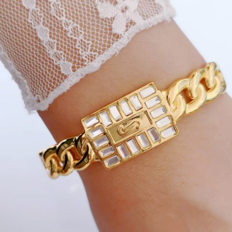 Baguette Plaque Bangle