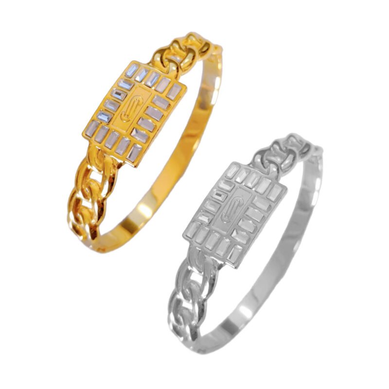 Baguette Plaque Bangle