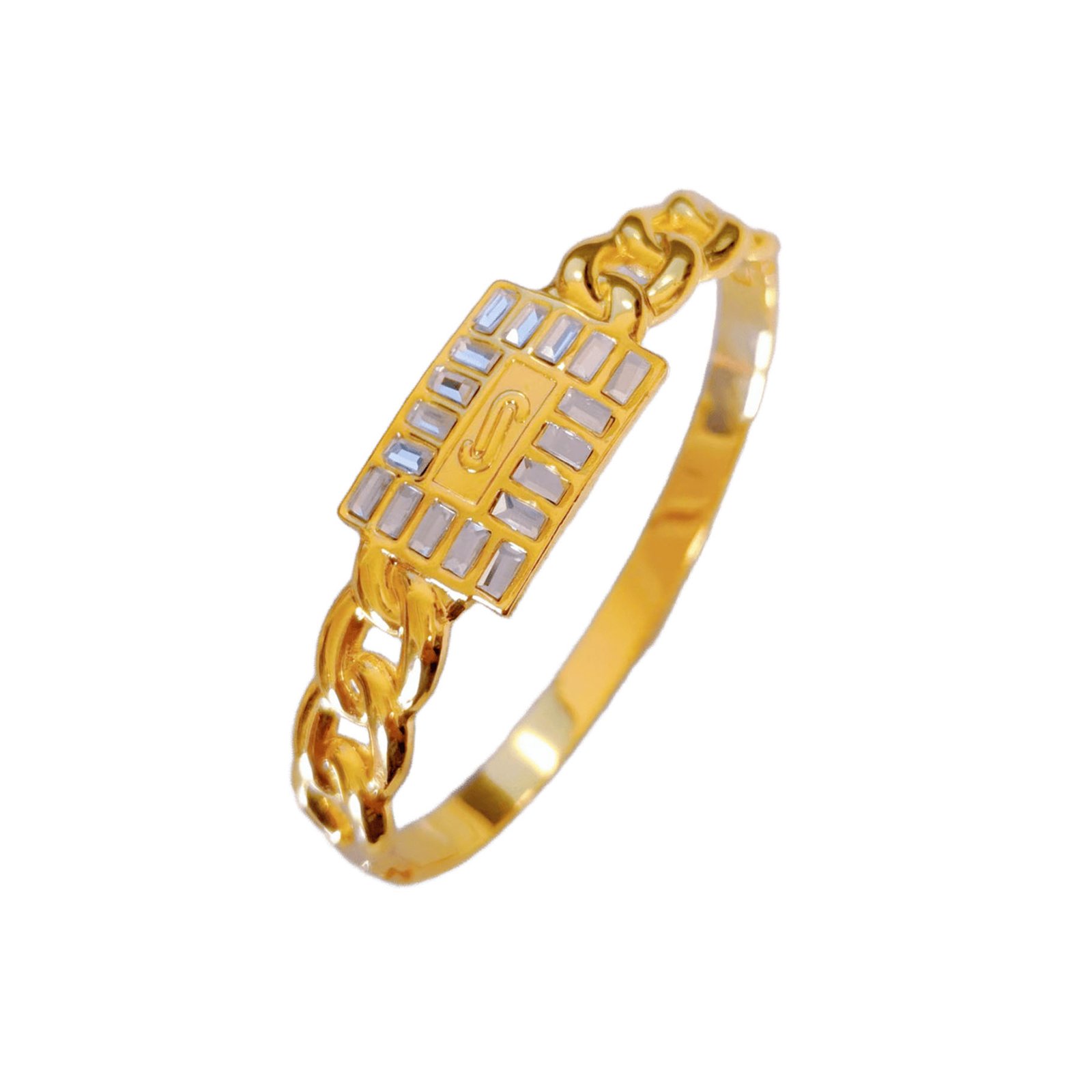 Baguette Plaque Bangle - Image 4