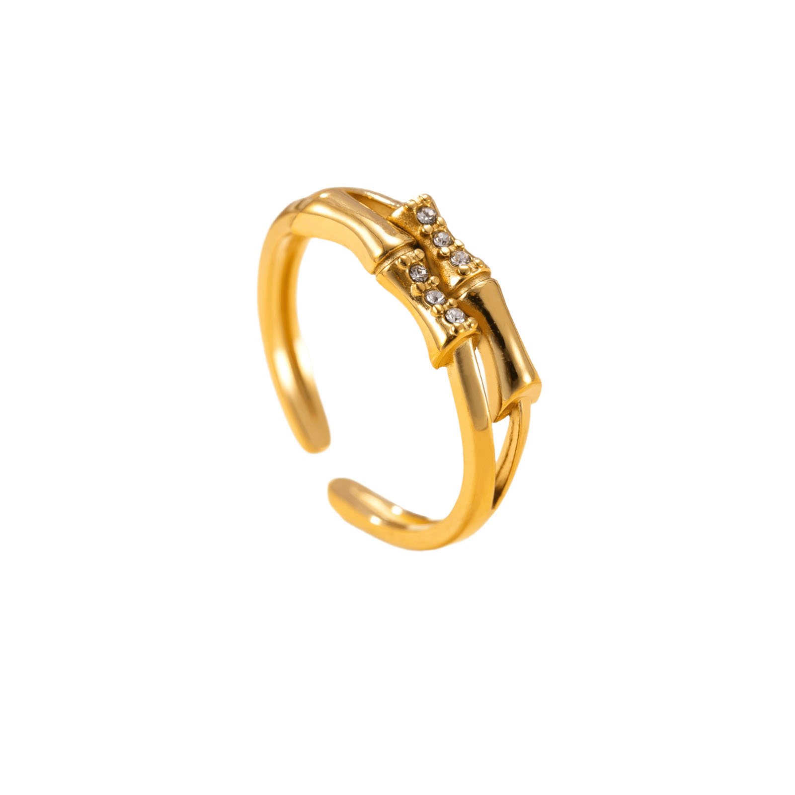 Bamboo Sparkle Segment Ring