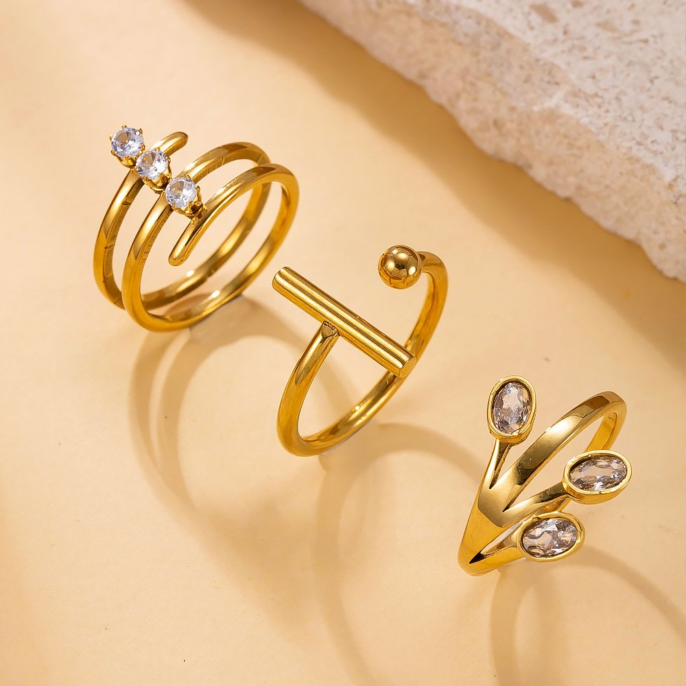 Bar & Ball Minimalist Ring - Image 4