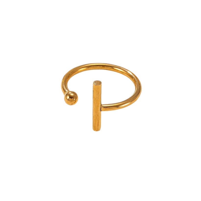 Bar & Ball Minimalist Ring