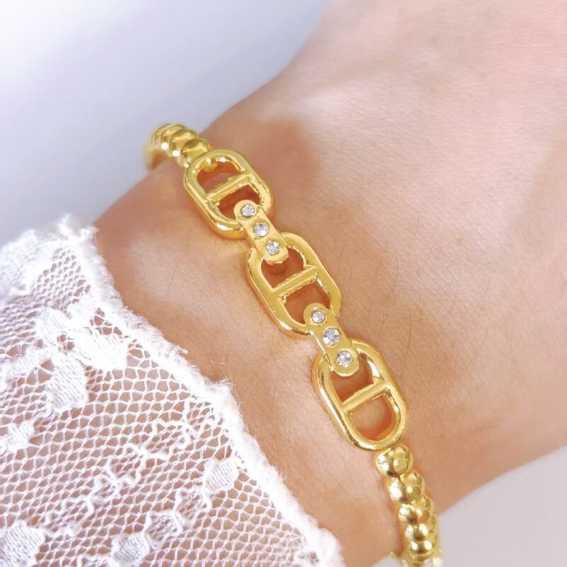 Beaded Link Bangle