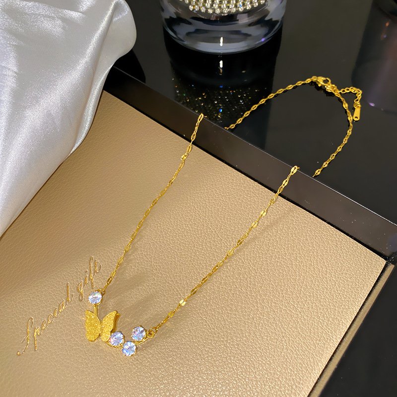 Butterfly Trail Zircon Necklace - Image 2