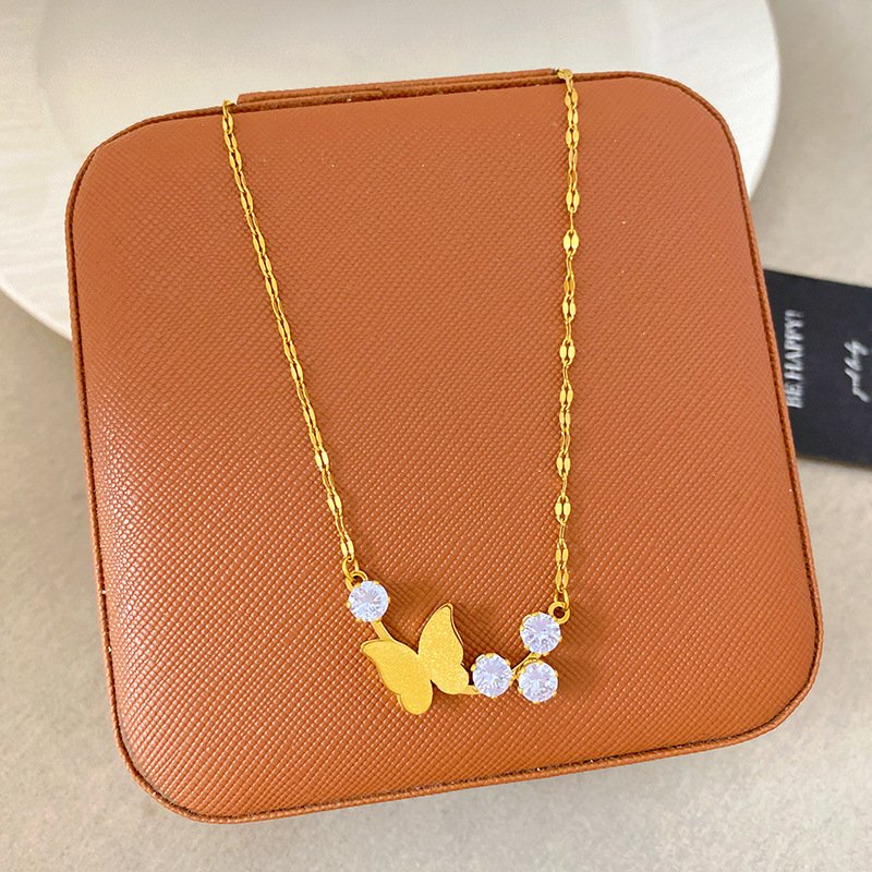 Butterfly Trail Zircon Necklace - Image 3