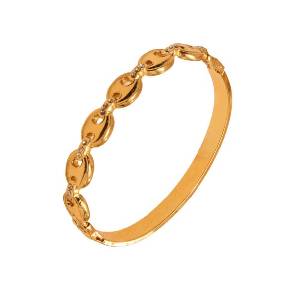 Coffee Bean Link Bangle