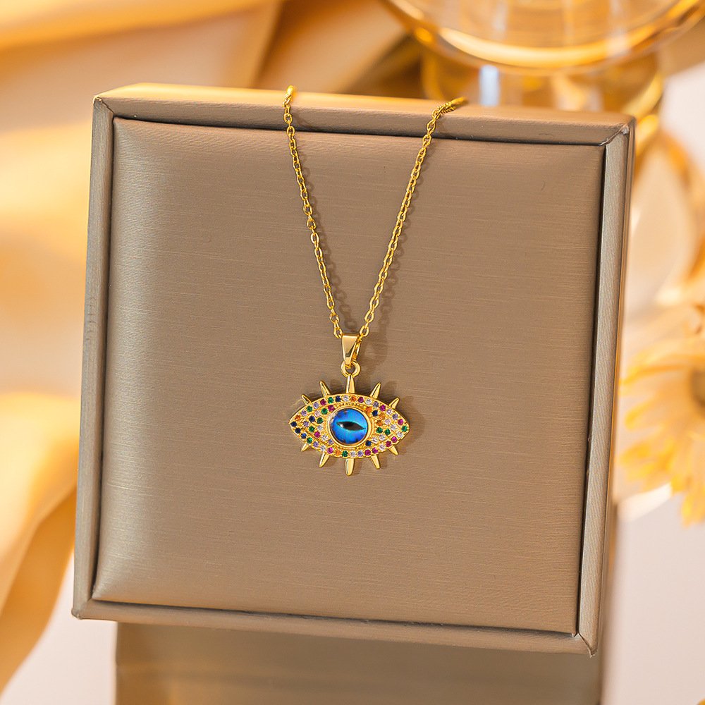 Confetti Gaze Evil Eye Necklace - Image 5