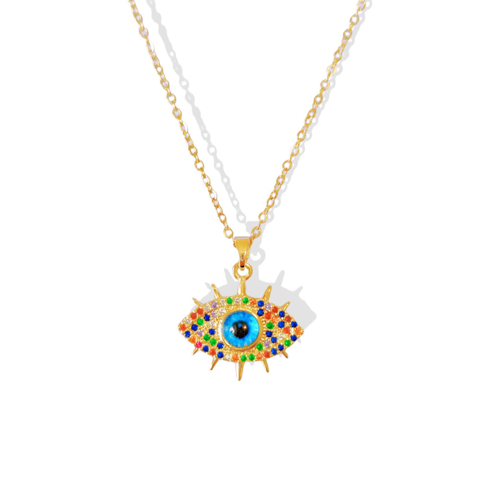 Confetti Gaze Evil Eye Necklace