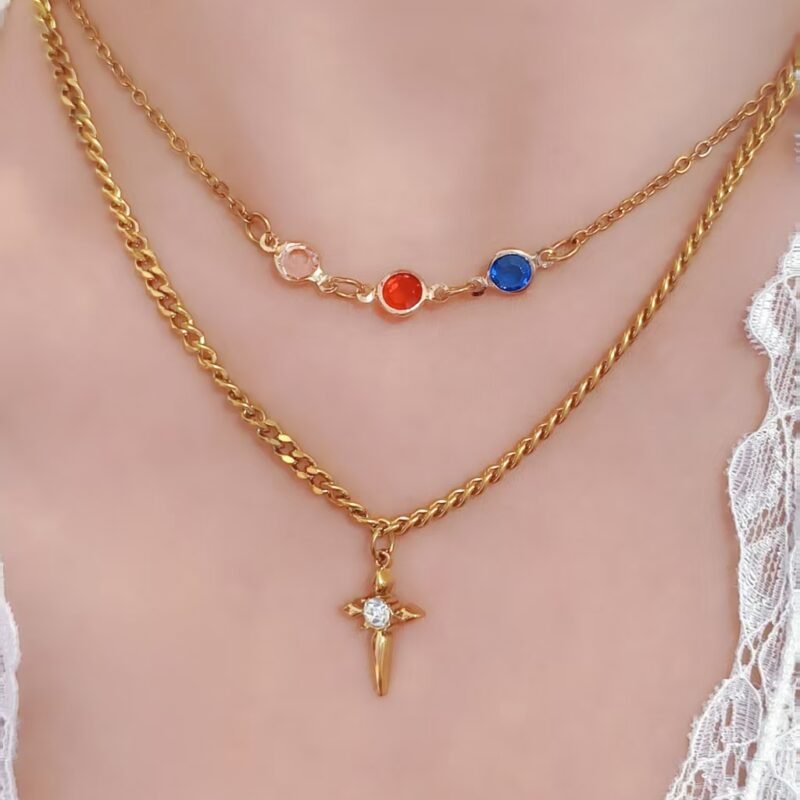 Dagger Cross Necklace