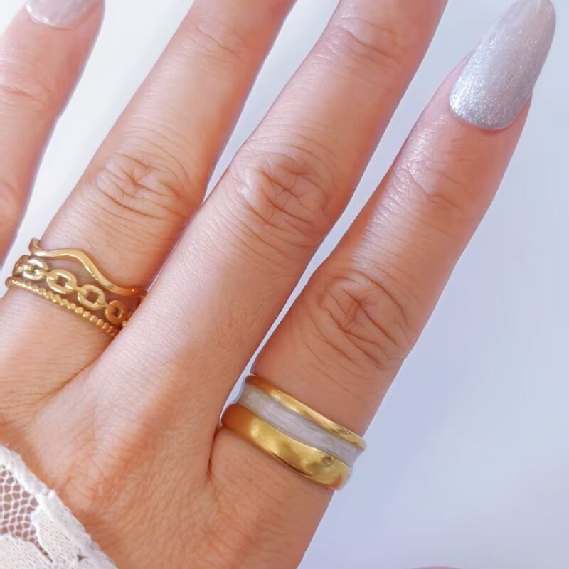 Enamel Stripe Ring