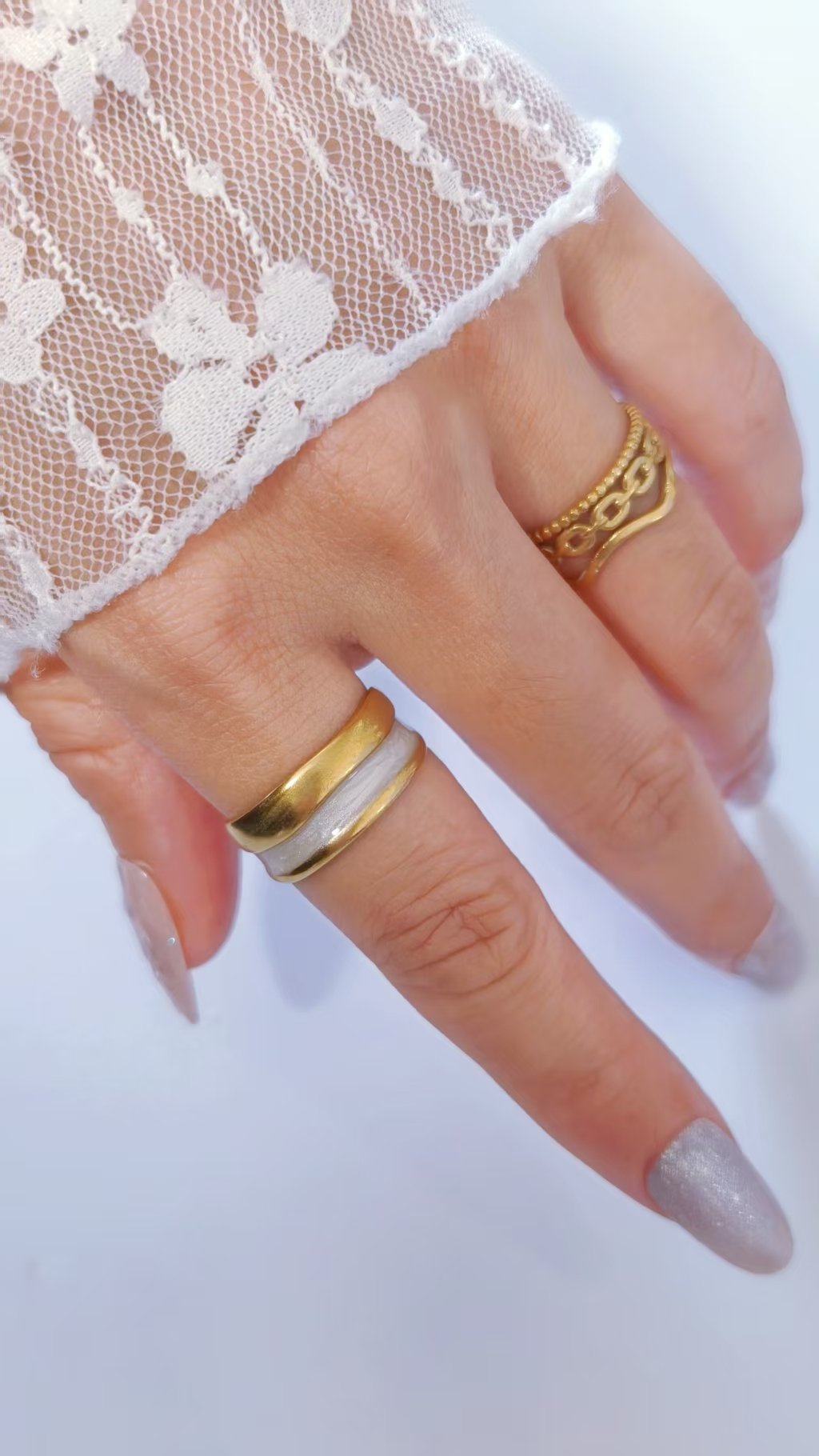 Enamel Stripe Ring - Image 3