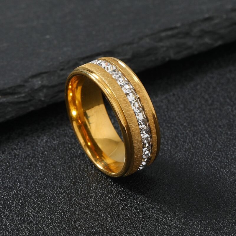Eternity Row Gold Band Ring