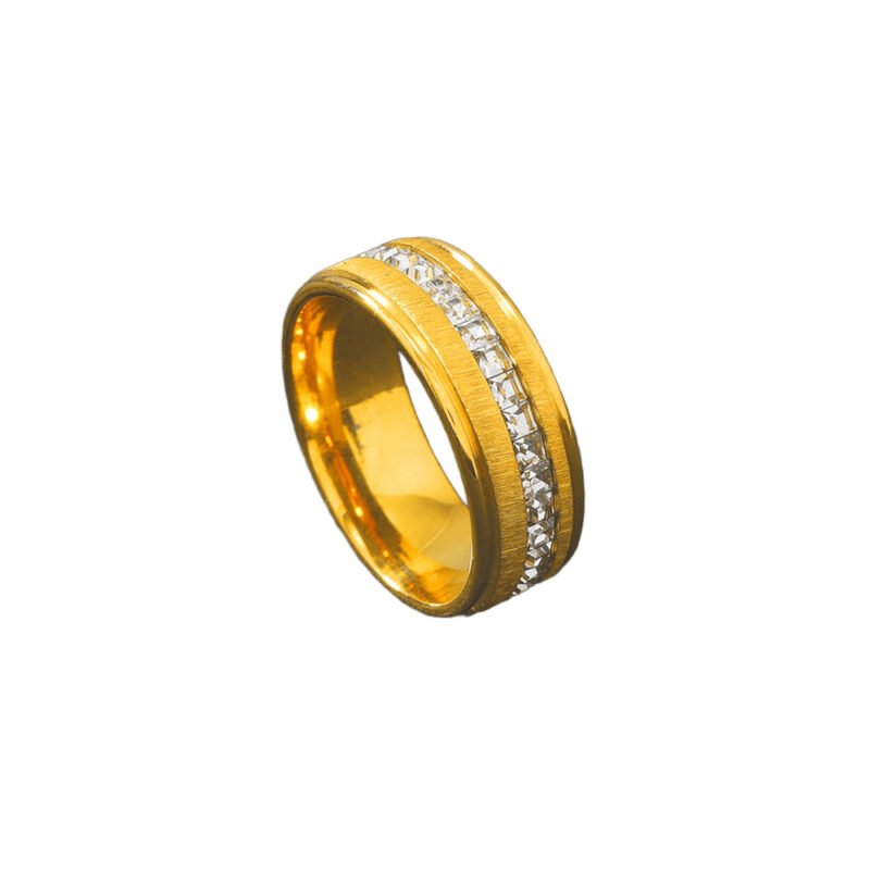 Eternity Row Gold Band Ring