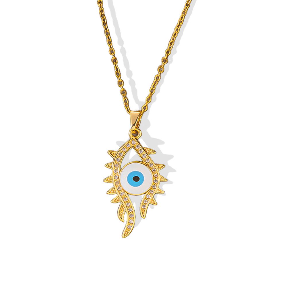 Flame Gaze Evil Eye Necklace