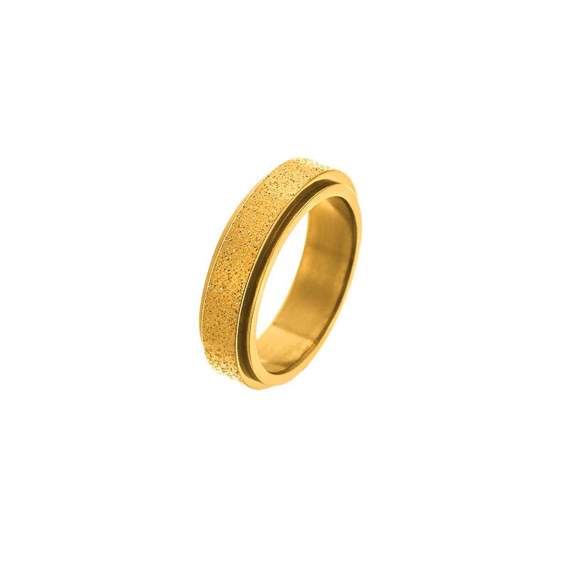 Frosted Gold Band Ring