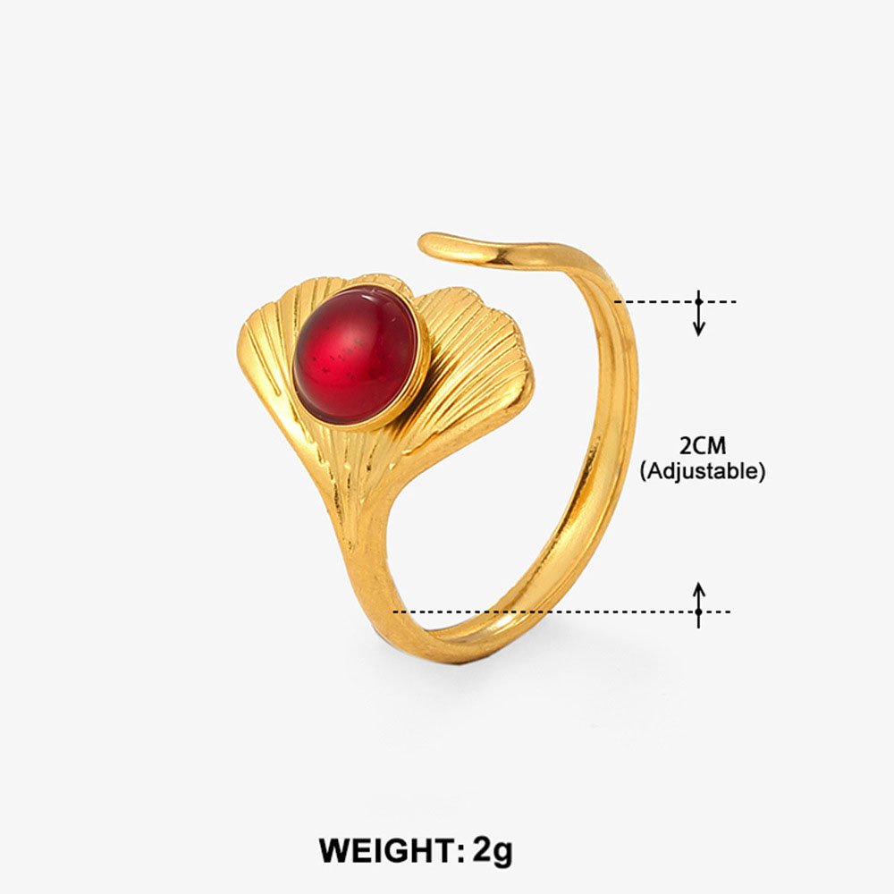 Ginkgo Muse Leaf Ring - Image 4